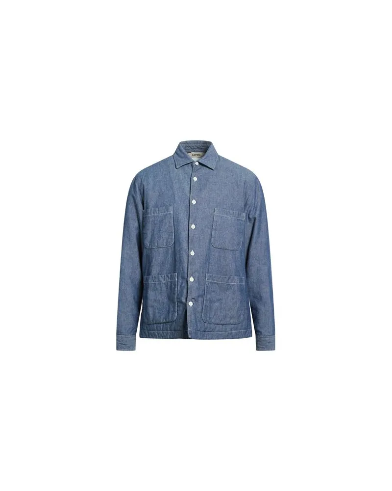 ASPESI ATA - TOPS - Jeanshemdenauf YOOX.COM Blau