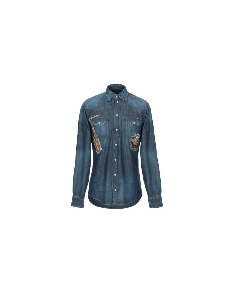 Dolce & Gabbana TOPS - Jeanshemdenauf YOOX.COM Blau