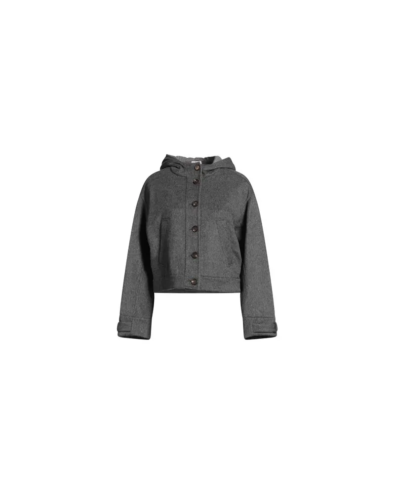 Brunello Cucinelli JACKEN & MÄNTEL - Mäntelauf YOOX.COM Braungrau