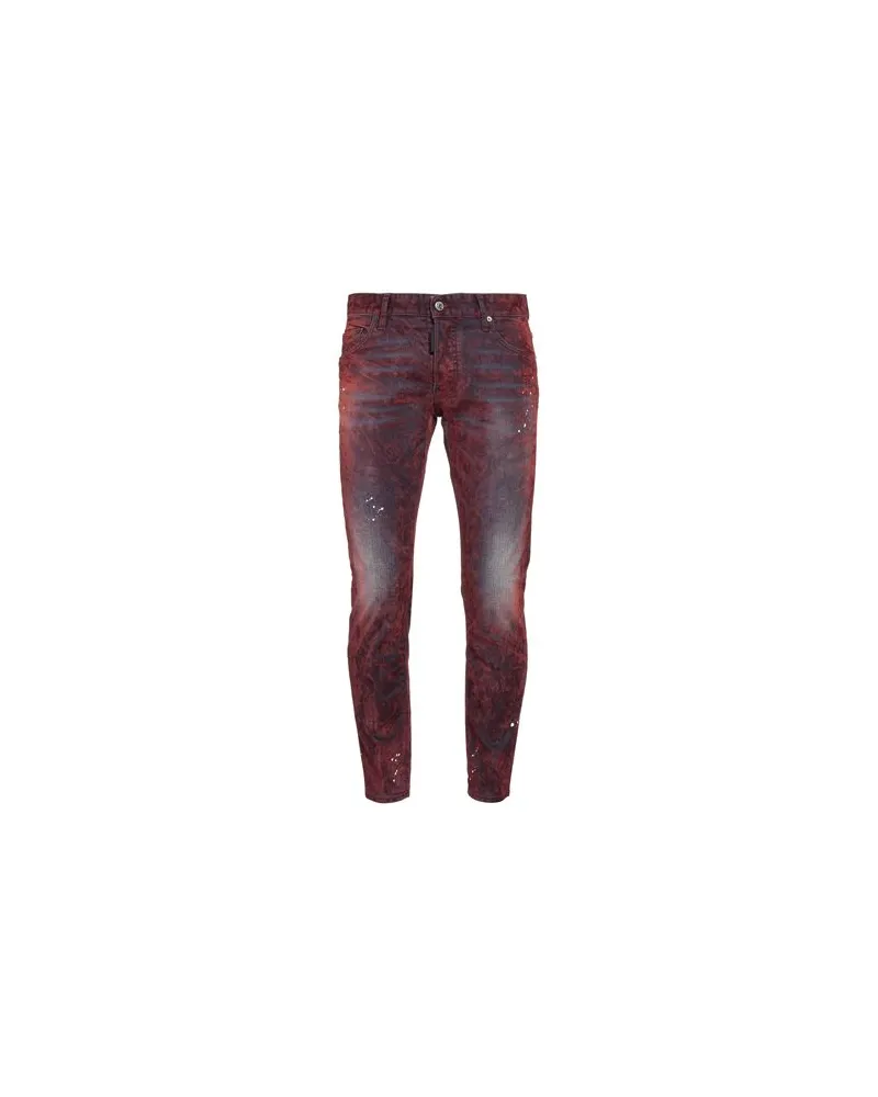 Dsquared2 HOSEN & RÖCKE - Jeanshosenauf YOOX.COM Bordeaux