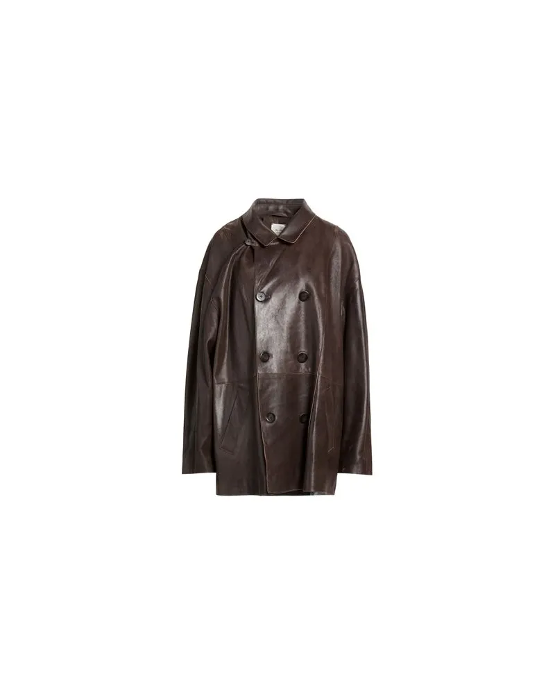 ALYSI CHOCOLAT - JACKEN & MÄNTEL - Jacken, Mäntel & Trenchcoatsauf YOOX.COM Schokobraun