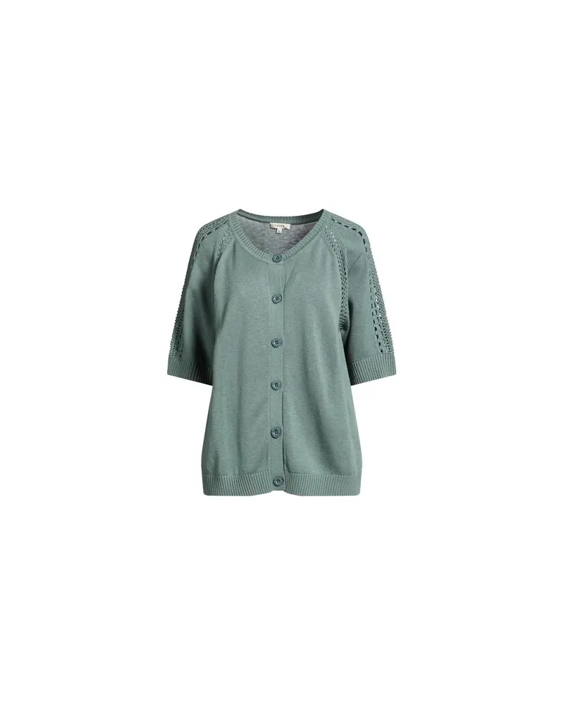 GIGUE STRICKWAREN - Strickjackenauf YOOX.COM Salbeigrün