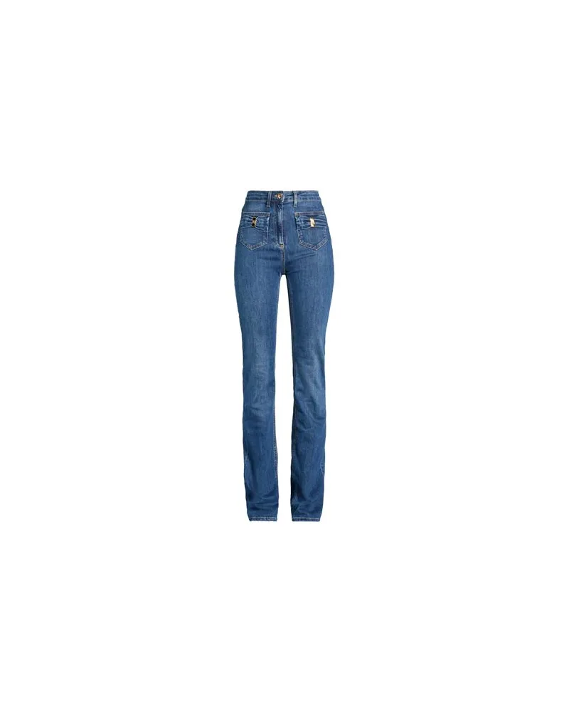 Elisabetta Franchi HOSEN & RÖCKE - Jeanshosenauf YOOX.COM Blau