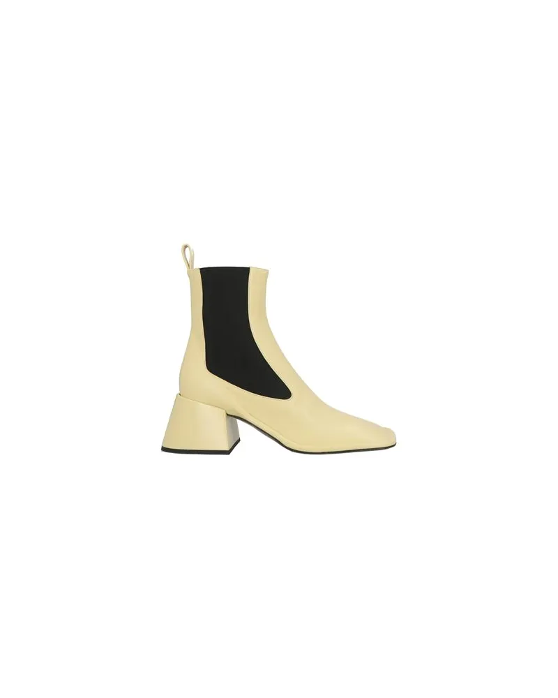 Jil Sander SCHUHE - Stiefelettenauf YOOX.COM Pastellgelb