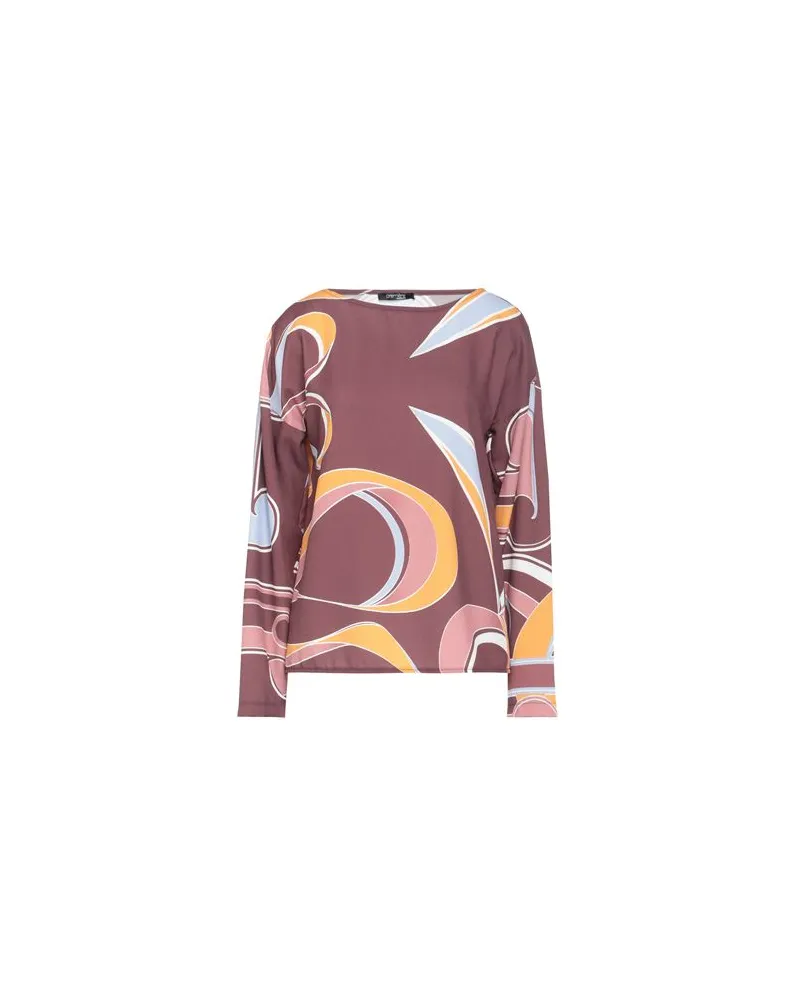 Fracomina PREMIÈRE - TOPS - Topsauf YOOX.COM Schokobraun