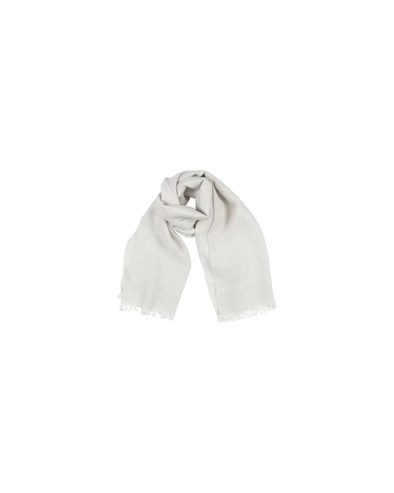 Brunello Cucinelli CASHMERE - ACCESSOIRES - Schalsauf YOOX.COM Hellgrau