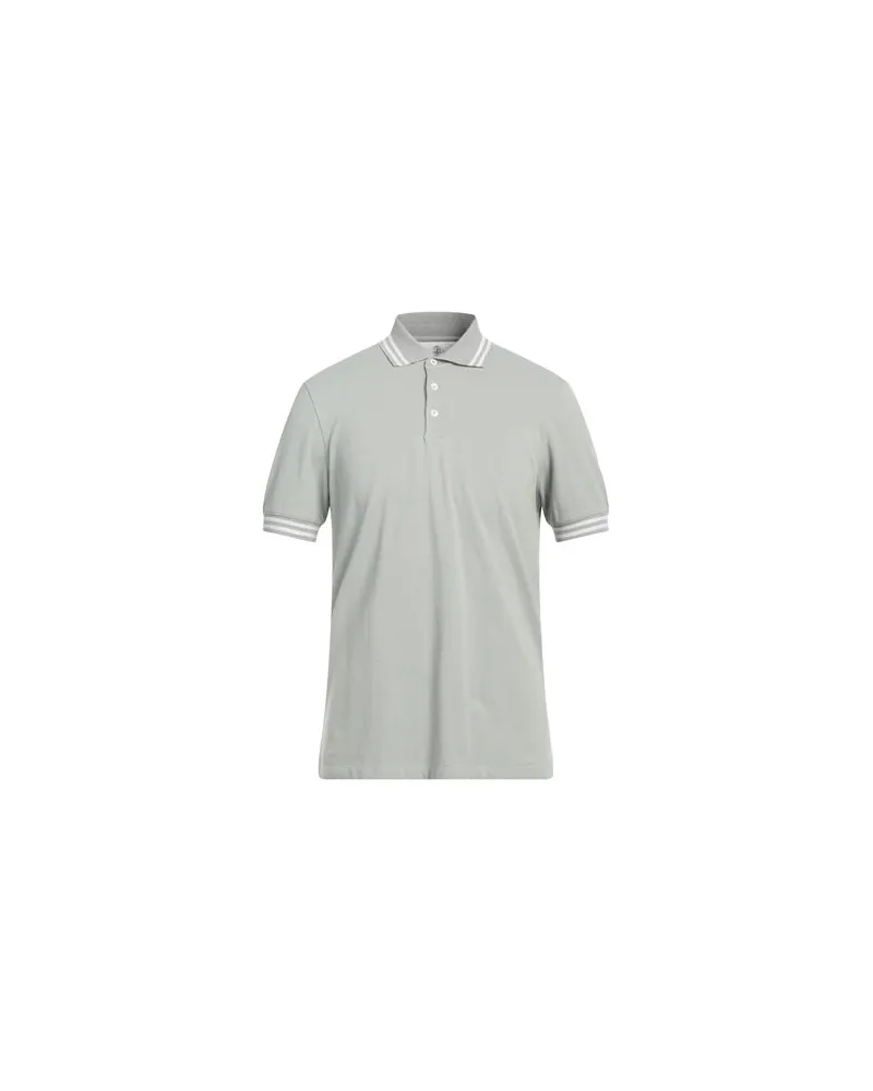 Brunello Cucinelli TOPS - Poloshirtsauf YOOX.COM Salbeigrün