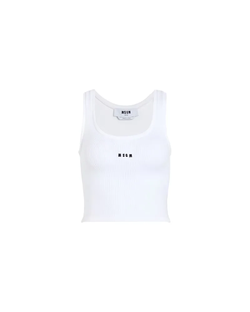 MSGM TOPS - Tank Topsauf YOOX.COM Weiß