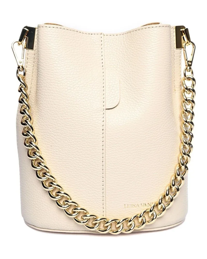 Luisa Vannini Schultertasche Beige