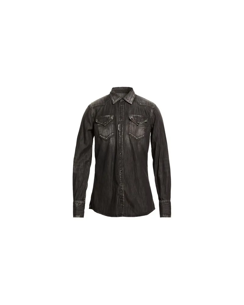 Dsquared2 TOPS - Jeanshemdenauf YOOX.COM Schwarz