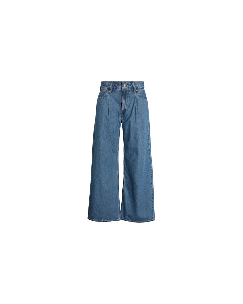Levi's PLEATED BAGGY WIDE LEG MED INDIGO - WORN IN - HOSEN & RÖCKE - Jeanshosenauf YOOX.COM Blau