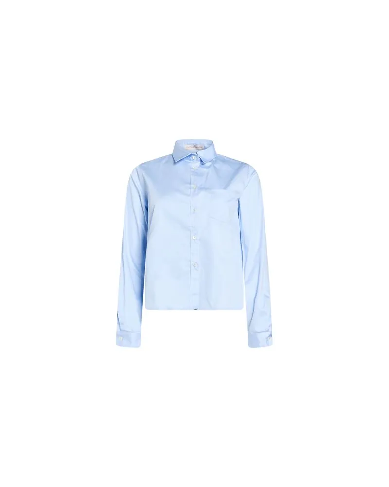 Camicettasnob TOPS - Hemdenauf YOOX.COM Hellblau