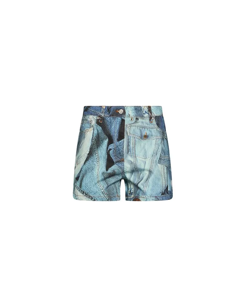 Moschino HOSEN & RÖCKE - Jeansshortsauf YOOX.COM Blau