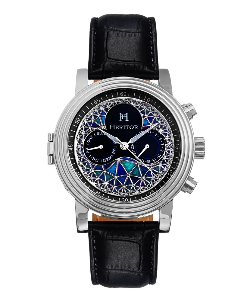 Heritor Automatic Watches Armbanduhr Silber