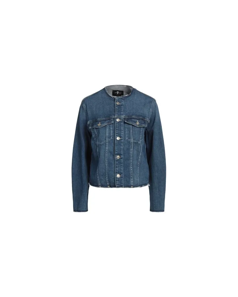 7 for all mankind JACKEN & MÄNTEL - Jeansjacken/Mäntelauf YOOX.COM Blau