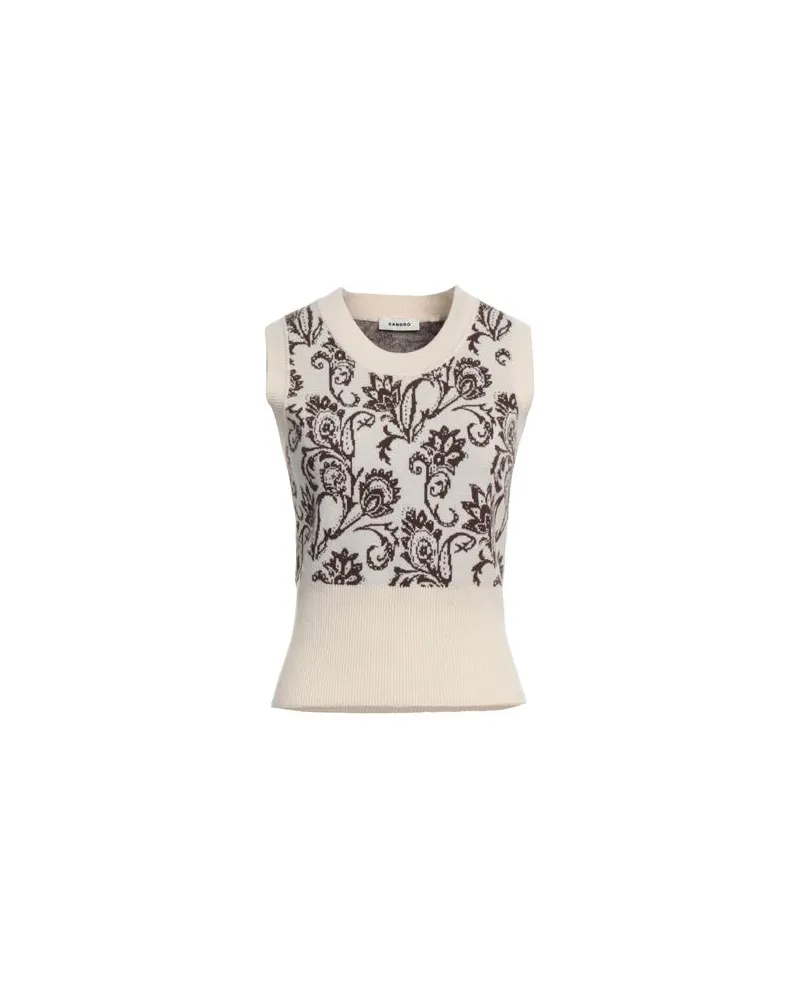 Sandro STRICKWAREN - Pulloverauf YOOX.COM Cremeweiß