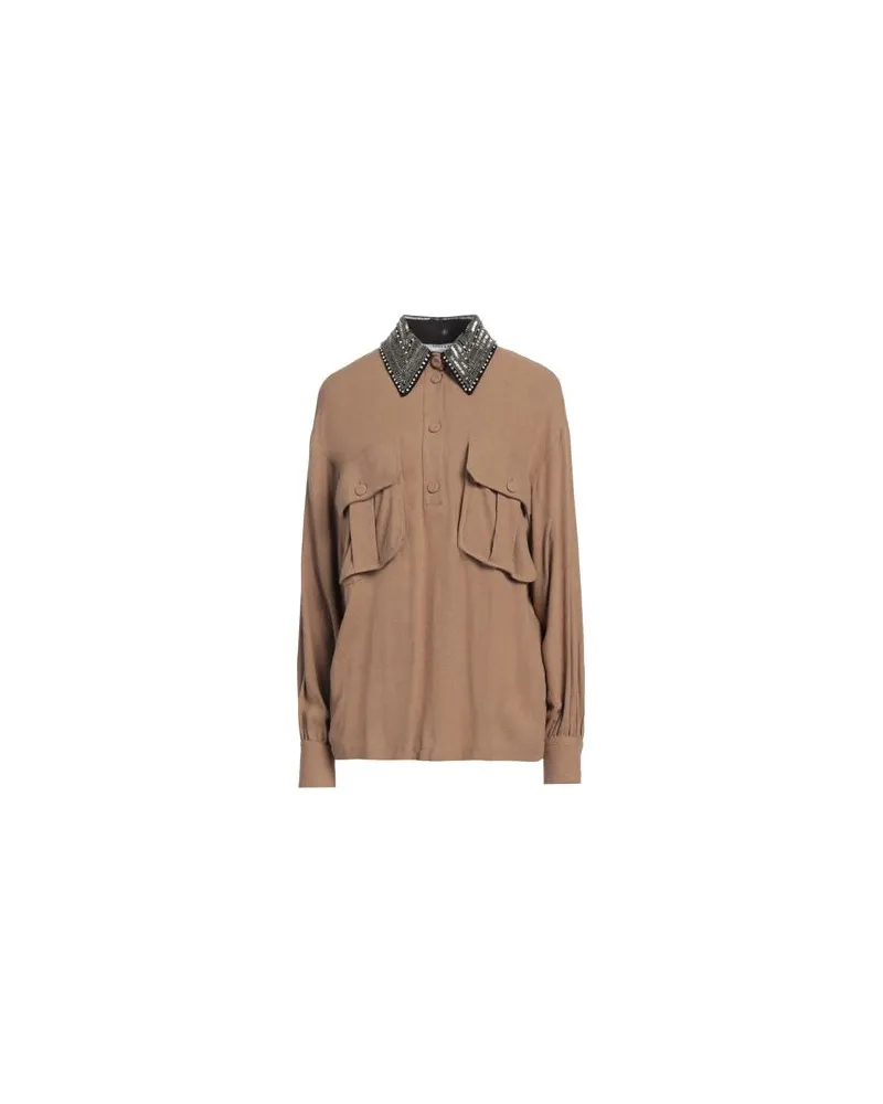 Emma & Gaia TOPS - Hemdenauf YOOX.COM Kamel