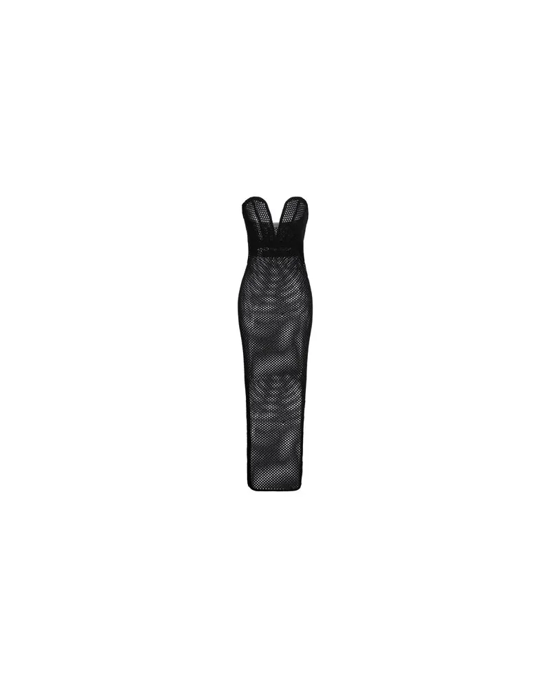 Laneus KLEIDER - Maxi-Kleiderauf YOOX.COM Schwarz