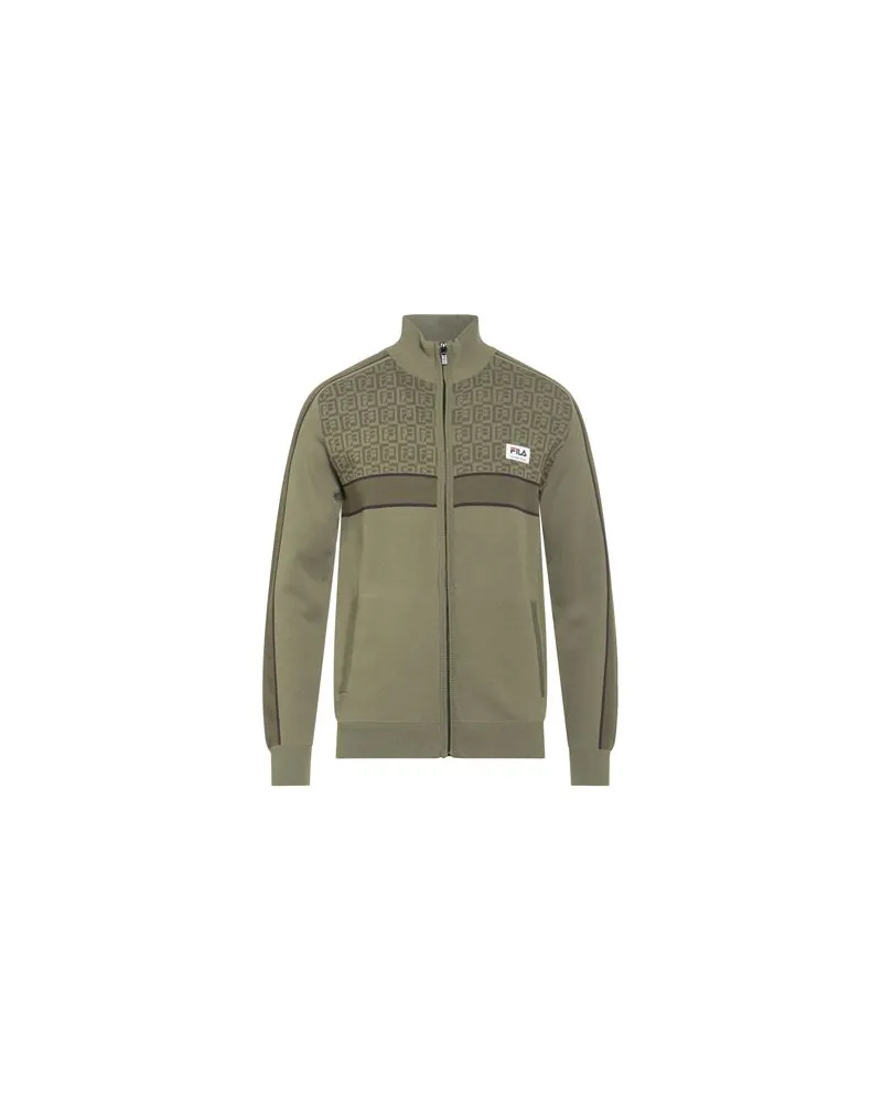 Fila STRICKWAREN - Strickjackenauf YOOX.COM Militärgrün