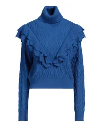 Fracomina Rollkragenpullover Blau