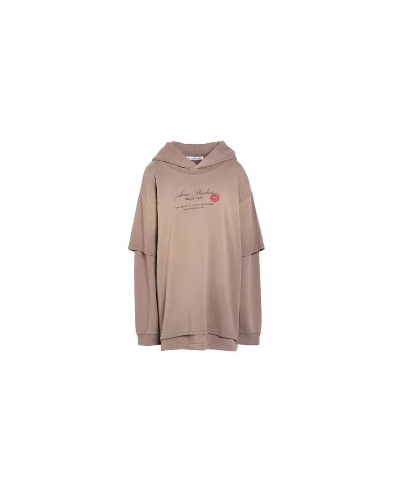 Acne Studios TOPS - Sweatshirtsauf YOOX.COM Hellbraun