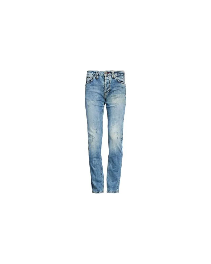 Philipp Plein HOSEN & RÖCKE - Jeanshosenauf YOOX.COM Blau