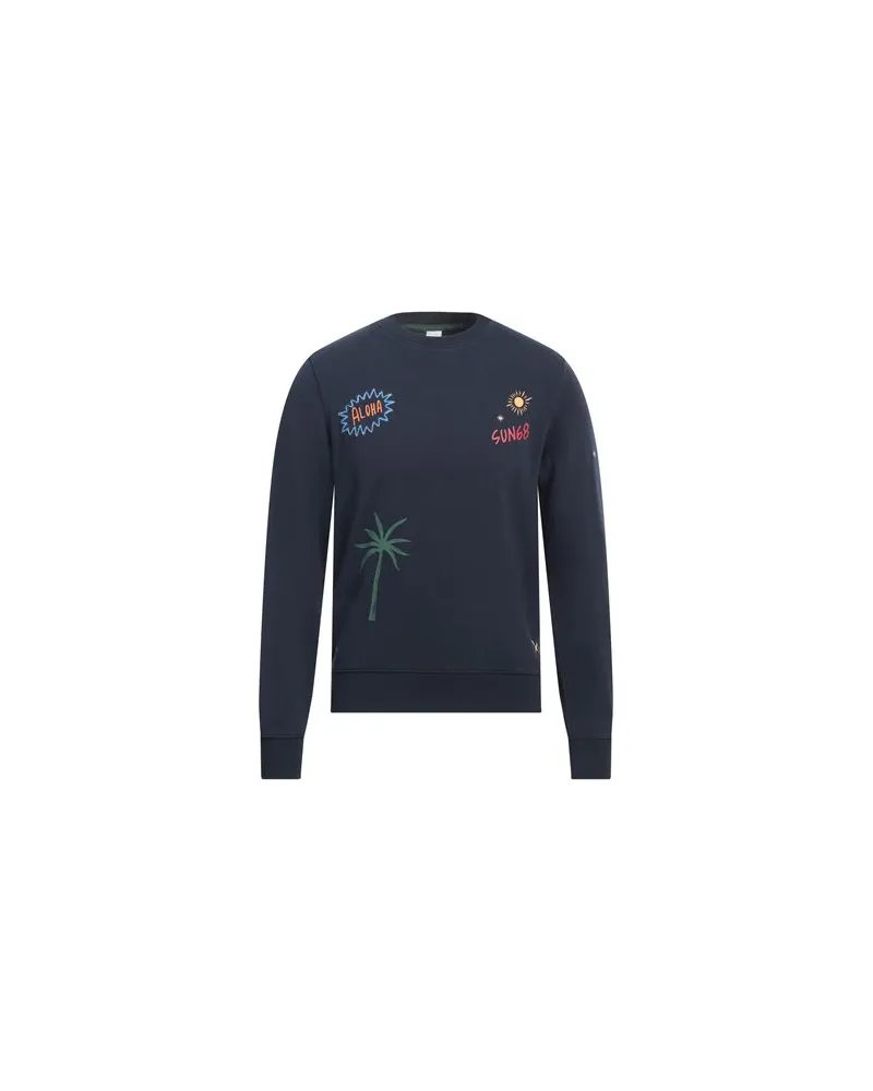 Sun68 TOPS - Sweatshirtsauf YOOX.COM Nachtblau