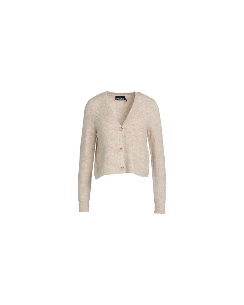 Pieces STRICKWAREN - Strickjackenauf YOOX.COM Beige