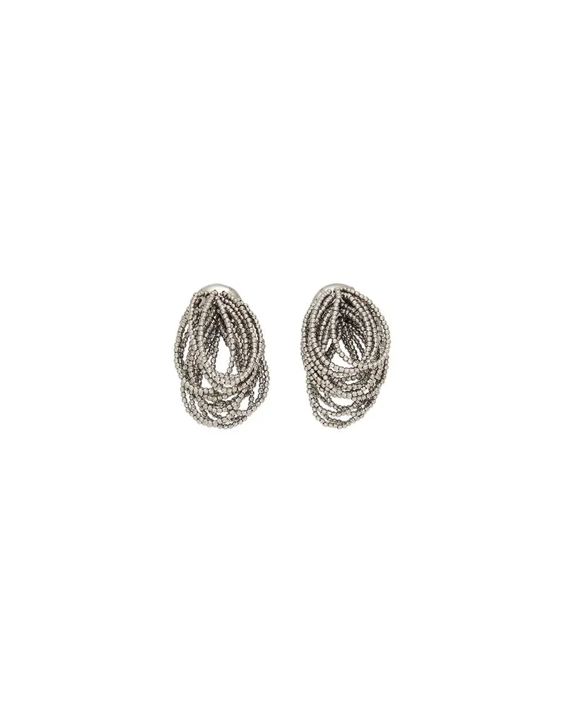 Brunello Cucinelli SCHMUCK und UHREN - Ohrringeauf YOOX.COM Silber