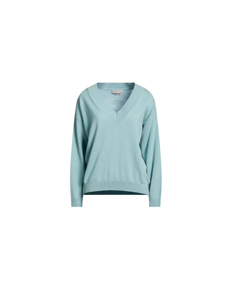 Alpha Studio STRICKWAREN - Pulloverauf YOOX.COM Himmelblau