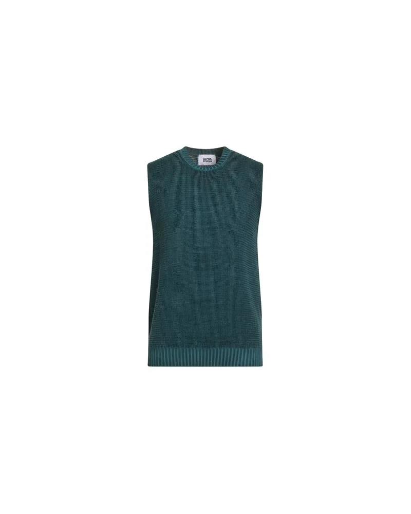 Alpha Studio STRICKWAREN - Pulloverauf YOOX.COM Aquamarin