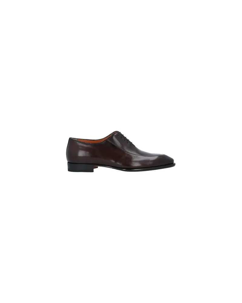 Santoni SCHUHE - Schnürschuheauf YOOX.COM Dunkelbraun