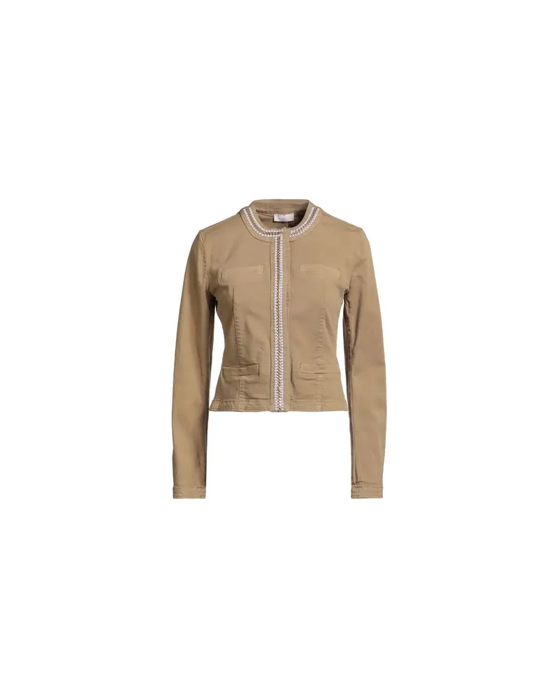 Liu Jo JACKEN & MÄNTEL - Jeansjacken/Mäntelauf YOOX.COM Beige