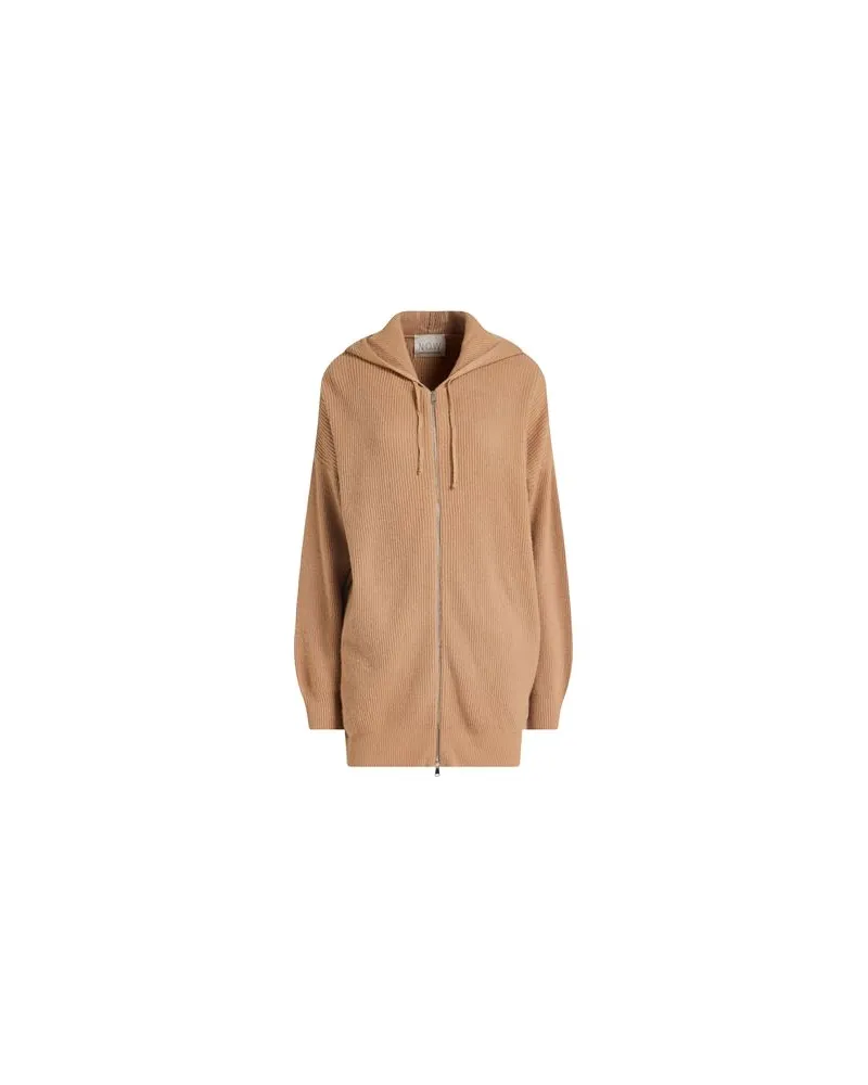 N.O.W. Andrea Rosati Cashmere STRICKWAREN - Strickjackenauf YOOX.COM Sand