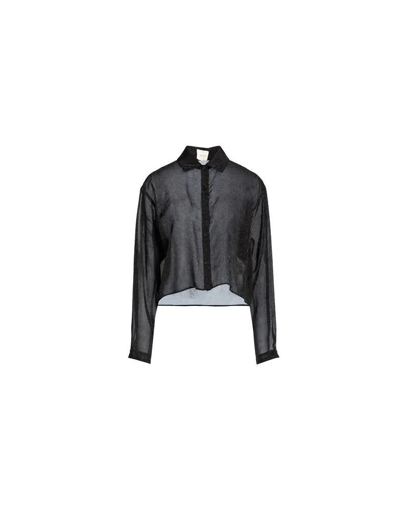 ALYSI CRÈME - TOPS - Hemdenauf YOOX.COM Schwarz