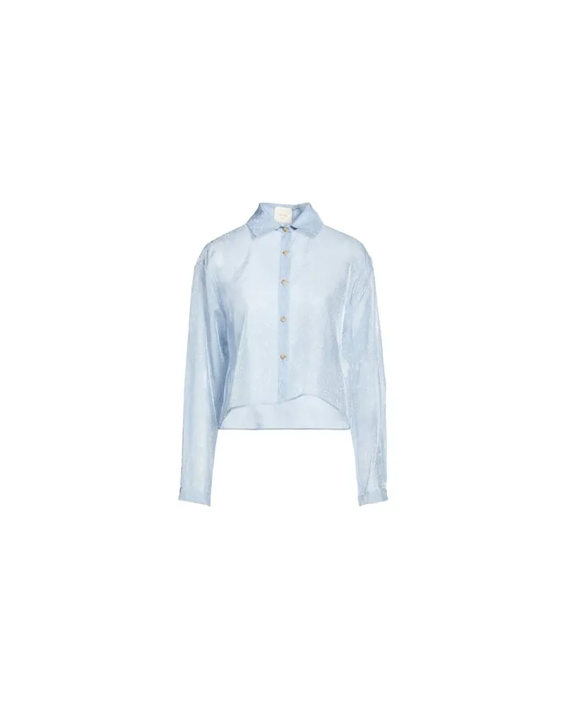 ALYSI CRÈME - TOPS - Hemdenauf YOOX.COM Himmelblau