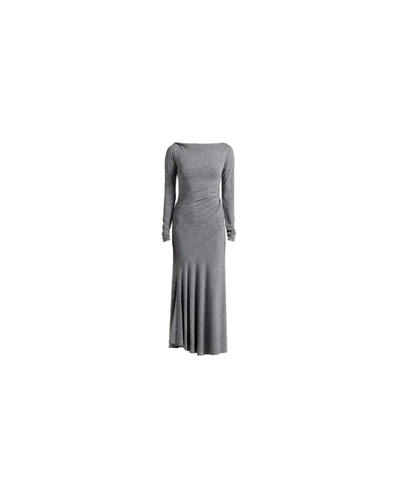 ANDAMANE KLEIDER - Maxi-Kleiderauf YOOX.COM Grau