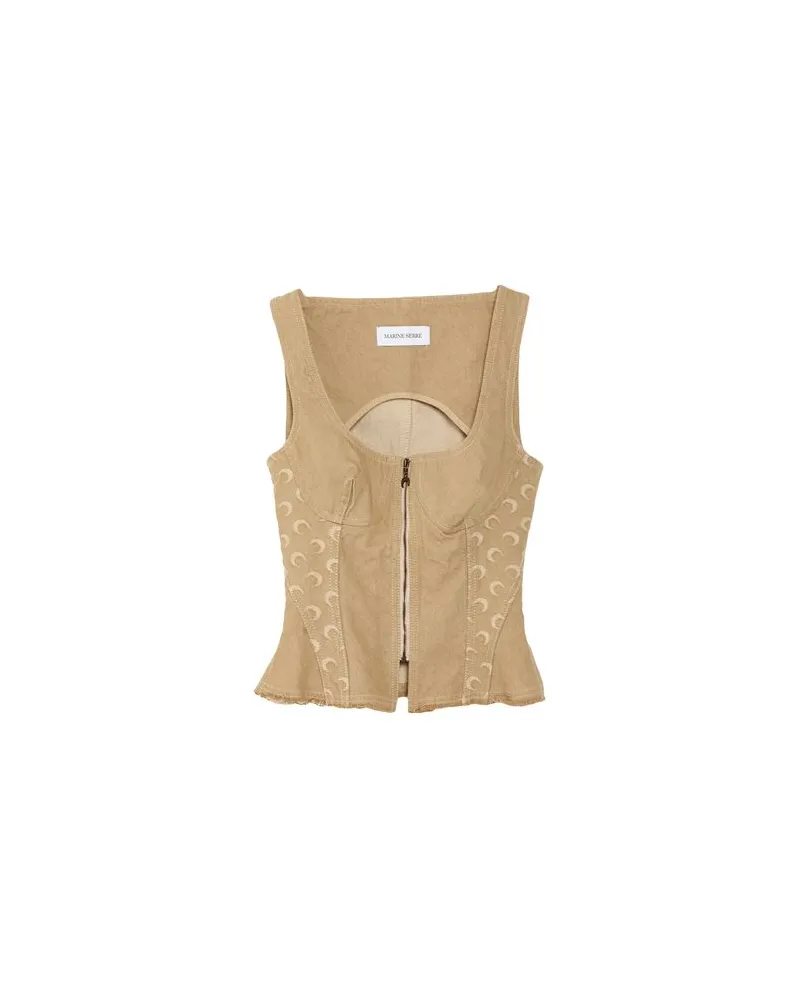 Marine Serre TOPS - Topsauf YOOX.COM Beige