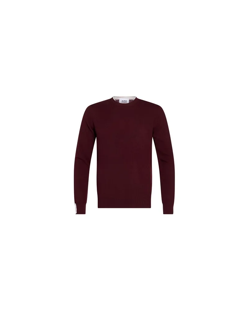 Alpha Studio STRICKWAREN - Pulloverauf YOOX.COM Bordeaux