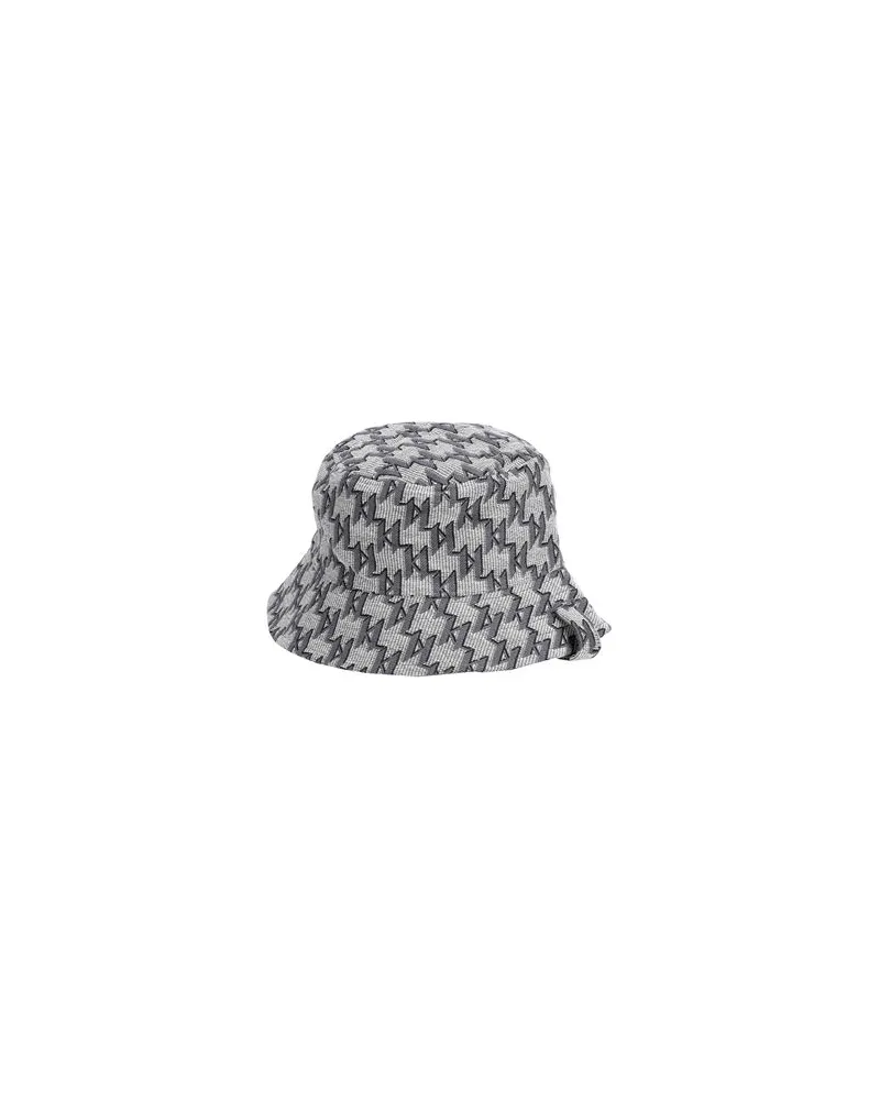 Karl Lagerfeld K/MONOGRAM JKRD REV BUCKET HAT  - ACCESSOIRES - Mützen & Hüteauf YOOX.COM Grau