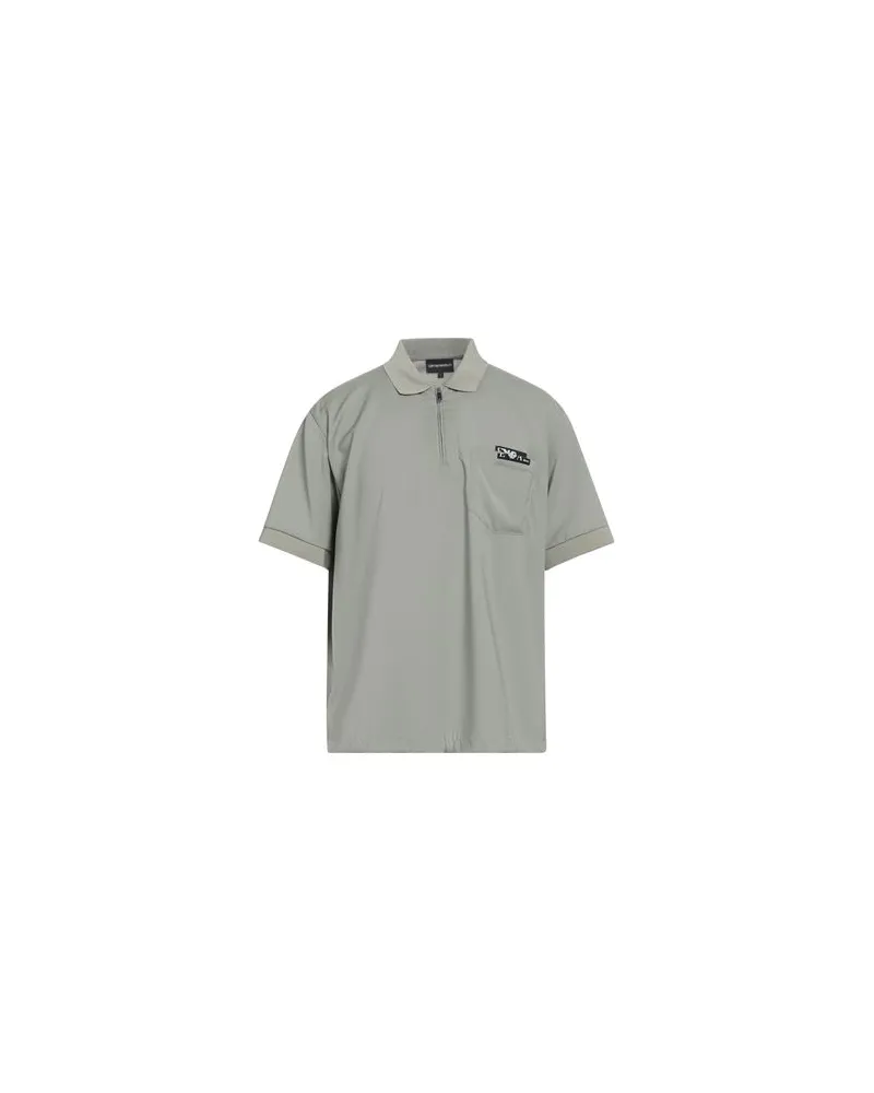 Emporio Armani TOPS - Poloshirtsauf YOOX.COM Salbeigrün