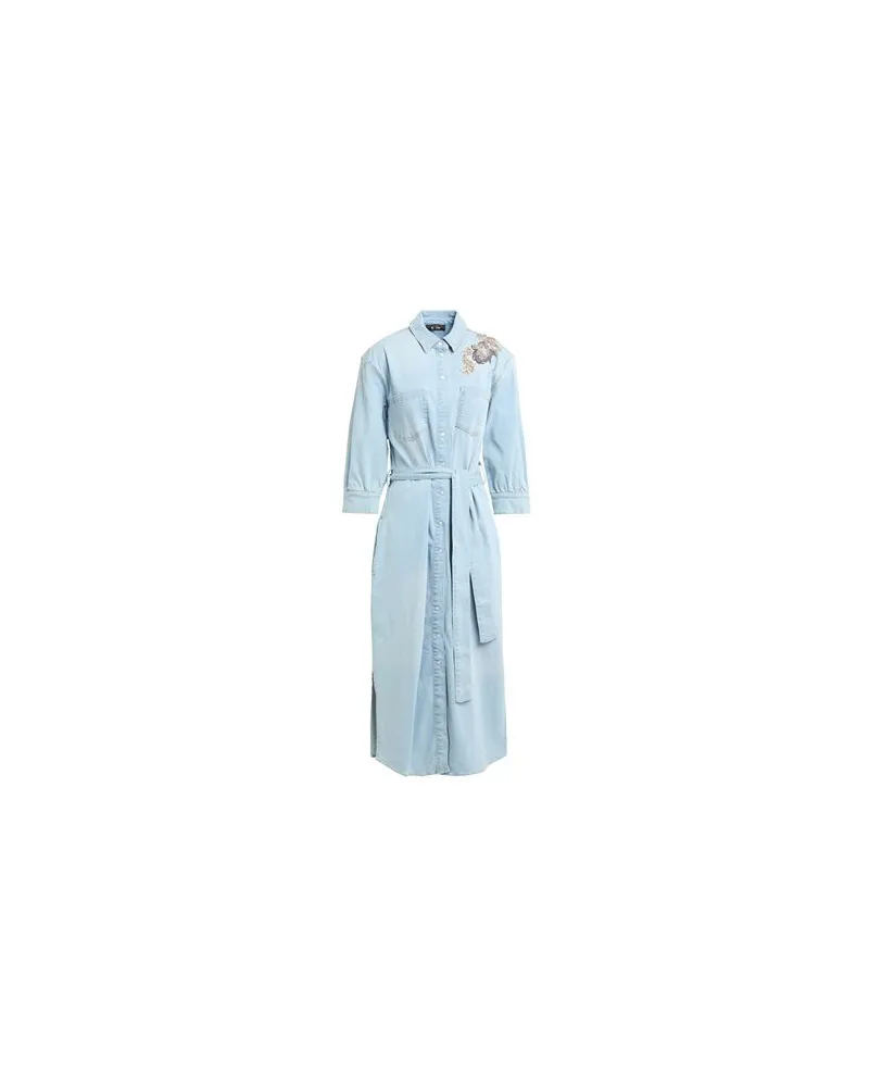 Actitude by Twinset KLEIDER - Midi-Kleiderauf YOOX.COM Blau