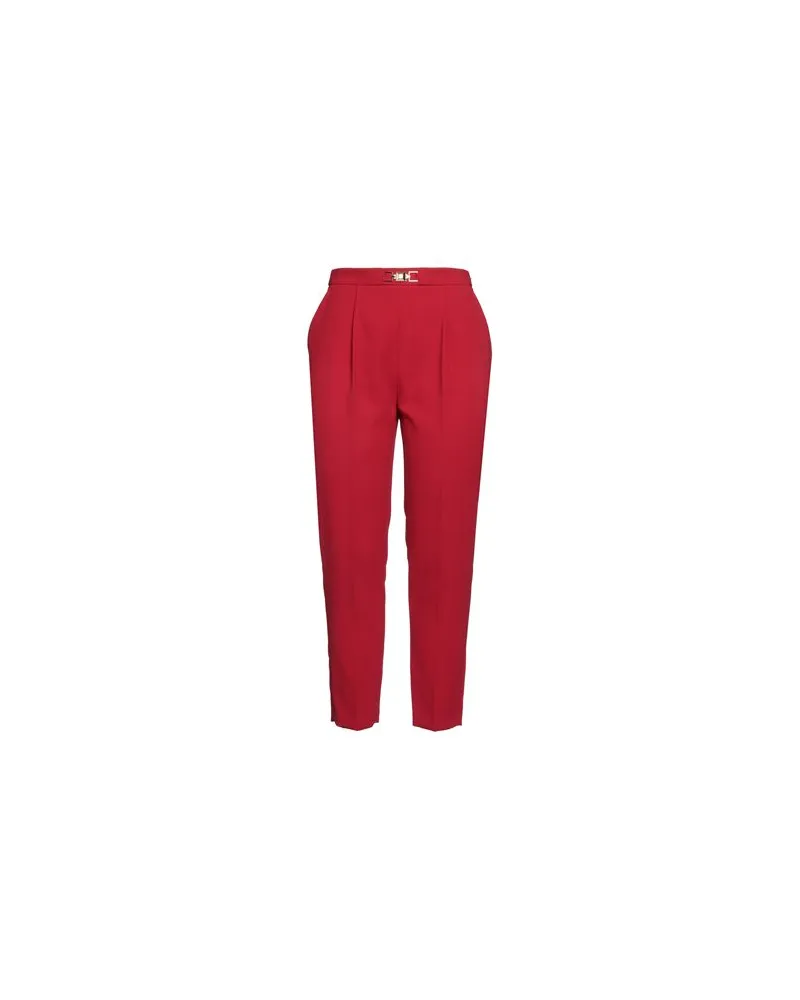 Elisabetta Franchi 4 ESSENTIALS - HOSEN & RÖCKE - Hosenauf YOOX.COM Rot