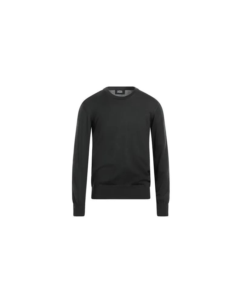 Alpha Studio STRICKWAREN - Pulloverauf YOOX.COM Dunkelgrün