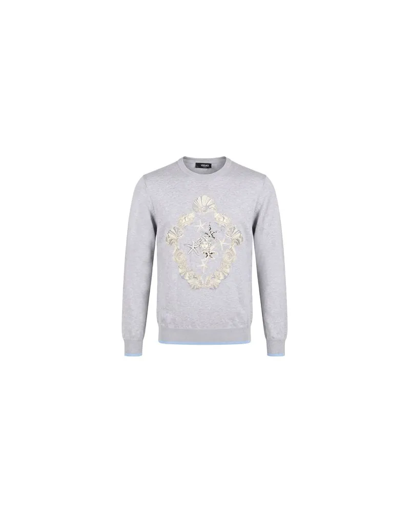 Versace STRICKWAREN - Pulloverauf YOOX.COM Hellgrau