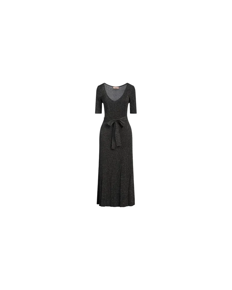 Twin-Set KLEIDER - Midi-Kleiderauf YOOX.COM Schwarz