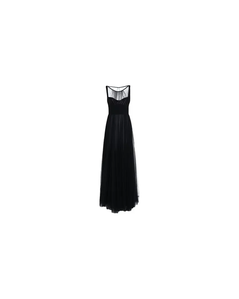 Elisabetta Franchi KLEIDER - Maxi-Kleiderauf YOOX.COM Schwarz