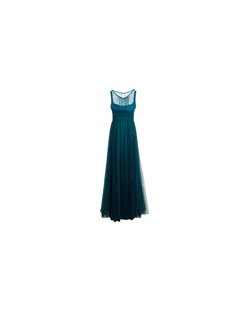 Elisabetta Franchi KLEIDER - Maxi-Kleiderauf YOOX.COM Aquamarin