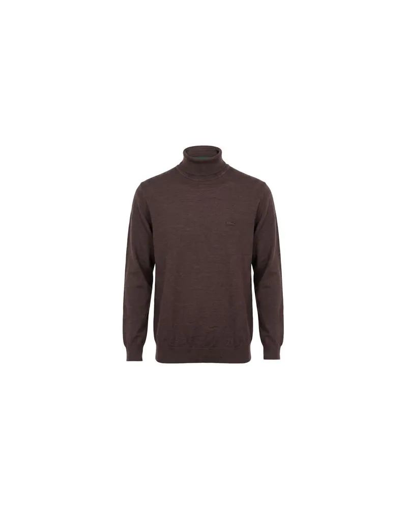 Lacoste STRICKWAREN - Rollkragenpulloverauf YOOX.COM Dunkelbraun