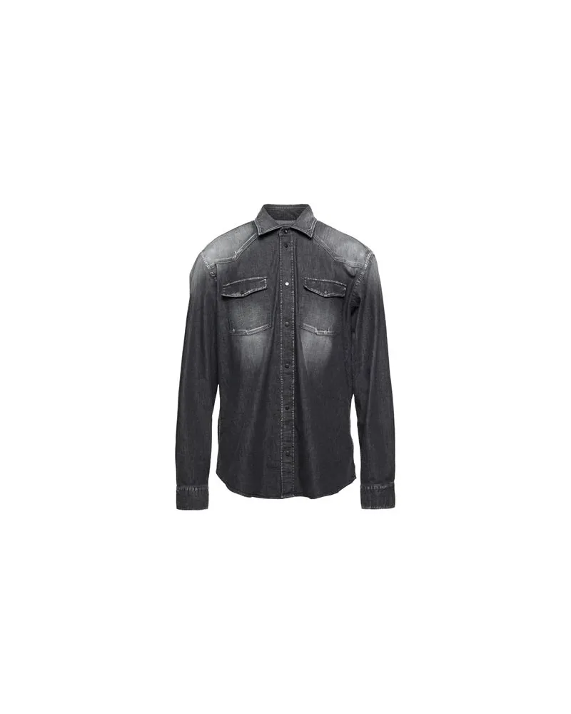 Dondup TOPS - Jeanshemdenauf YOOX.COM Schwarz